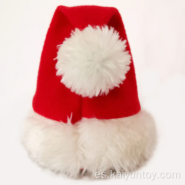 15 cm Musical Santa Hat Decoración de Navidad